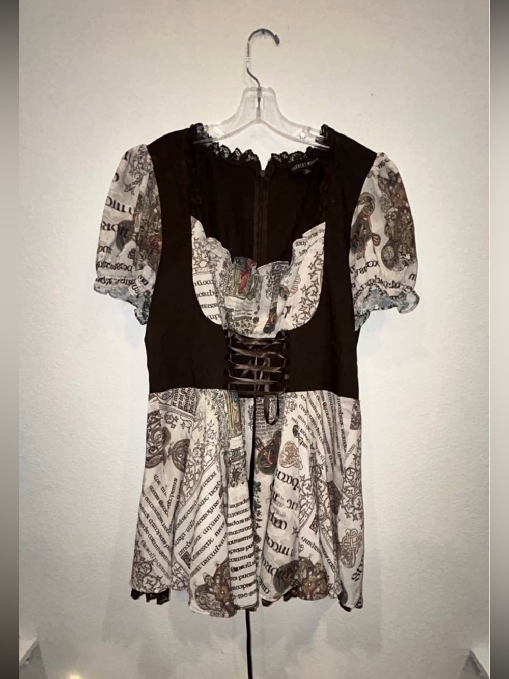 Dolls Kills Pirate Attitude Corset Mini Dress Size 2X